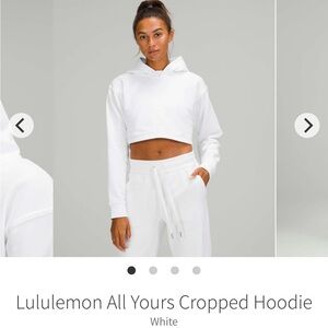 All yours cropped hoodie